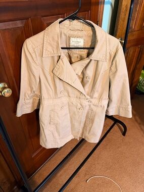 Old Navy Light Beige Short Double-Breasted Jacket